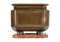 Fine Antique Japanese Patinated Bronze Hibachi