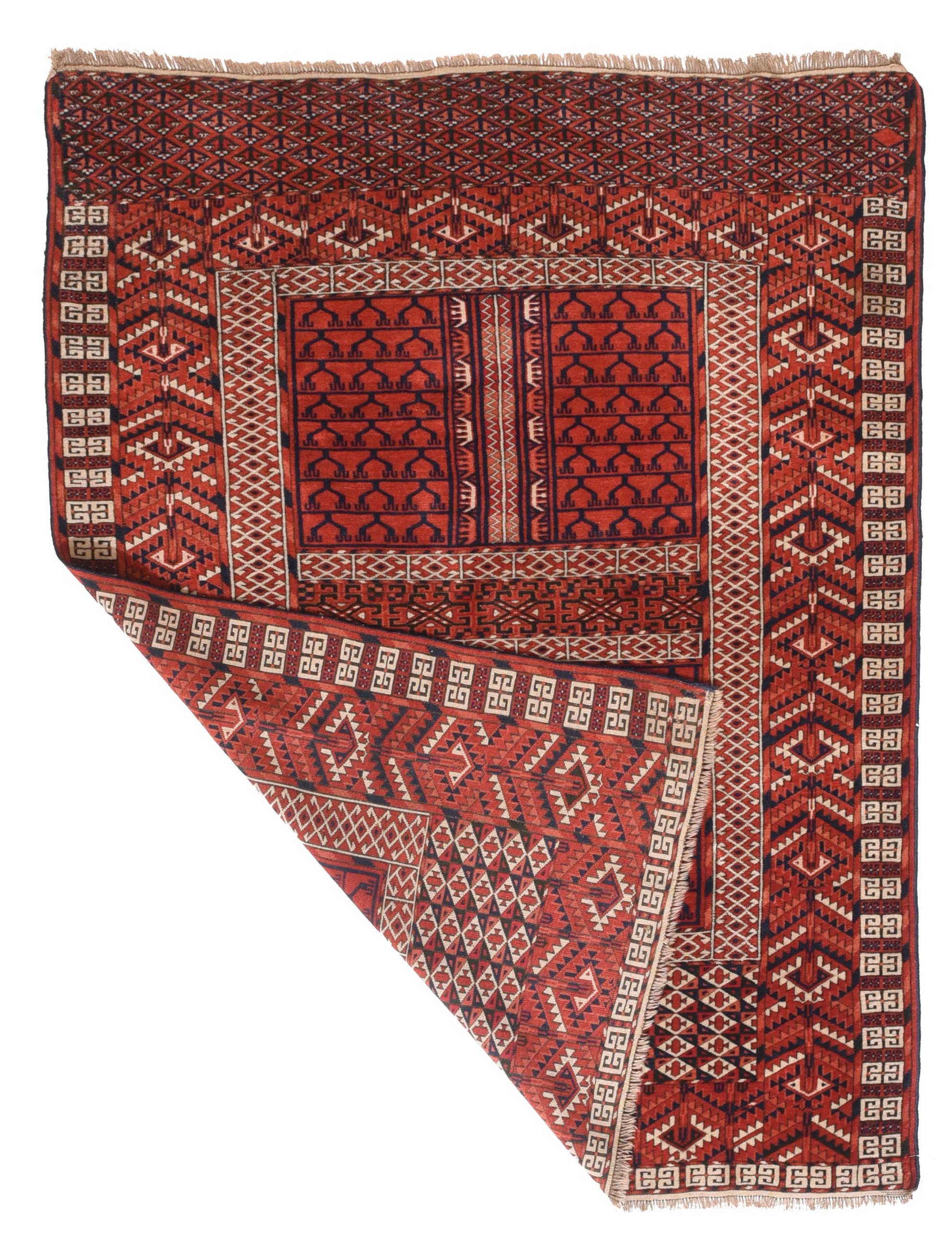 Russian Antique Hachli Bukhara Area Rug For Sale