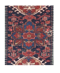 Fine Antique Karajeh Heriz Persian Rug, Hand Knotted, circa 1910