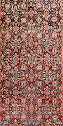 Antique Persian Dabir Kashan 4'4" x 6'10"