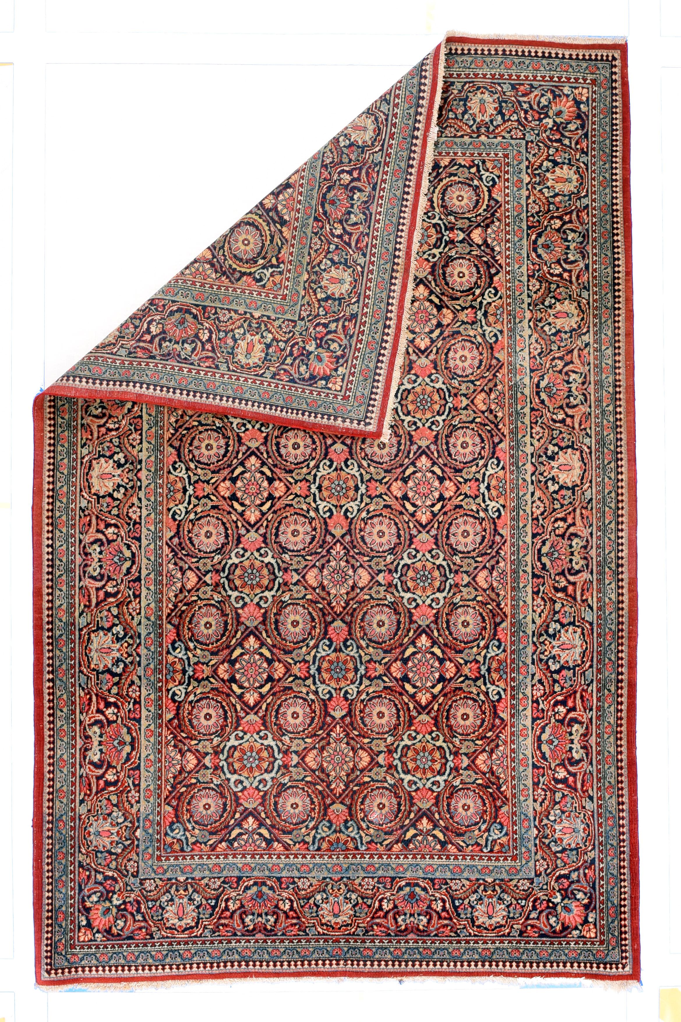 Sarouk Farahan Antique Persian Dabir Kashan For Sale