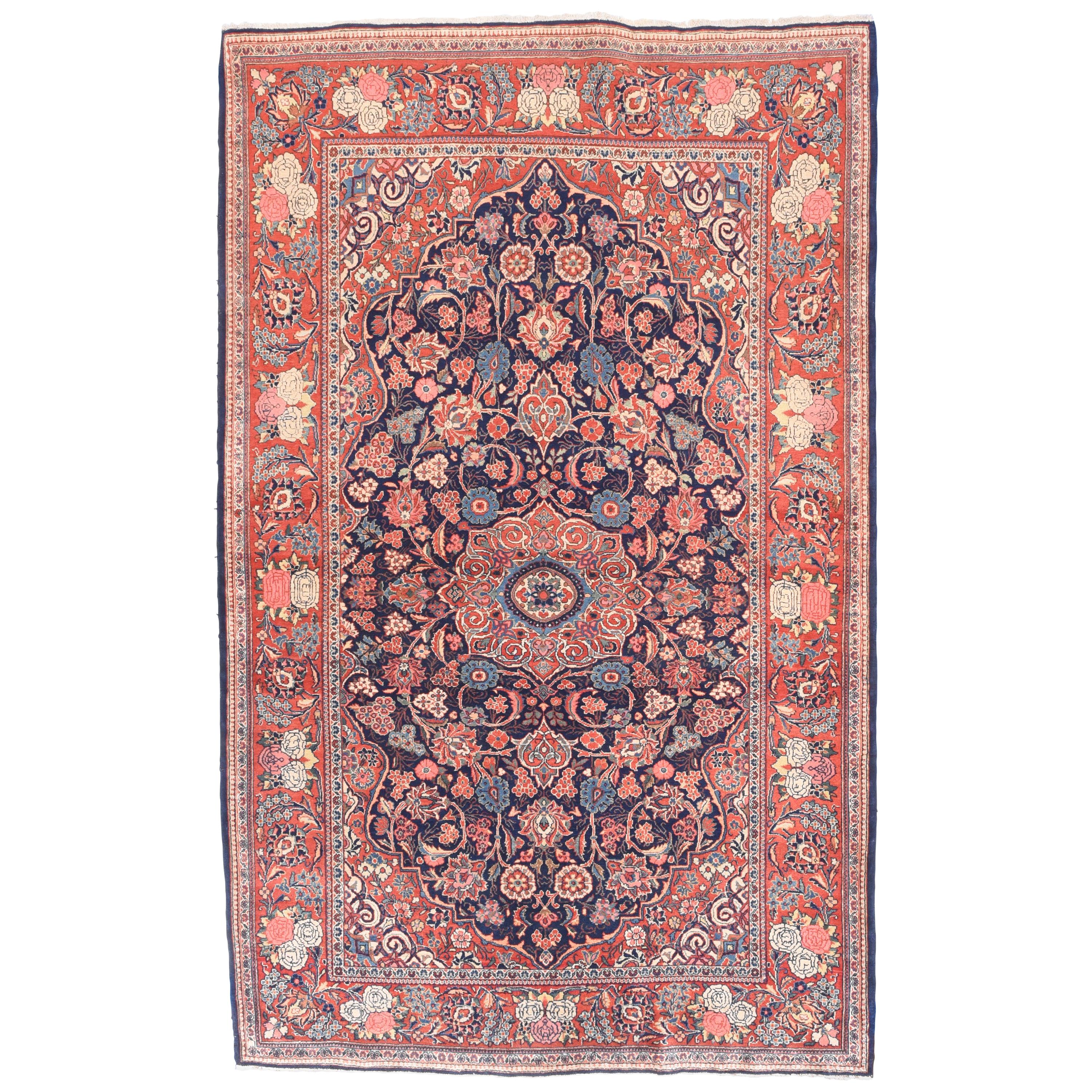 Vintage Persian Kashan Carpet For Sale at 1stDibs