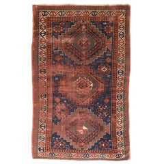 Fine Antique Kazak Russian Rug, Hand Knotted, circa 1910