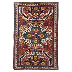 Fine Antique Kazak Wool Rug 4'9" x 7’2"