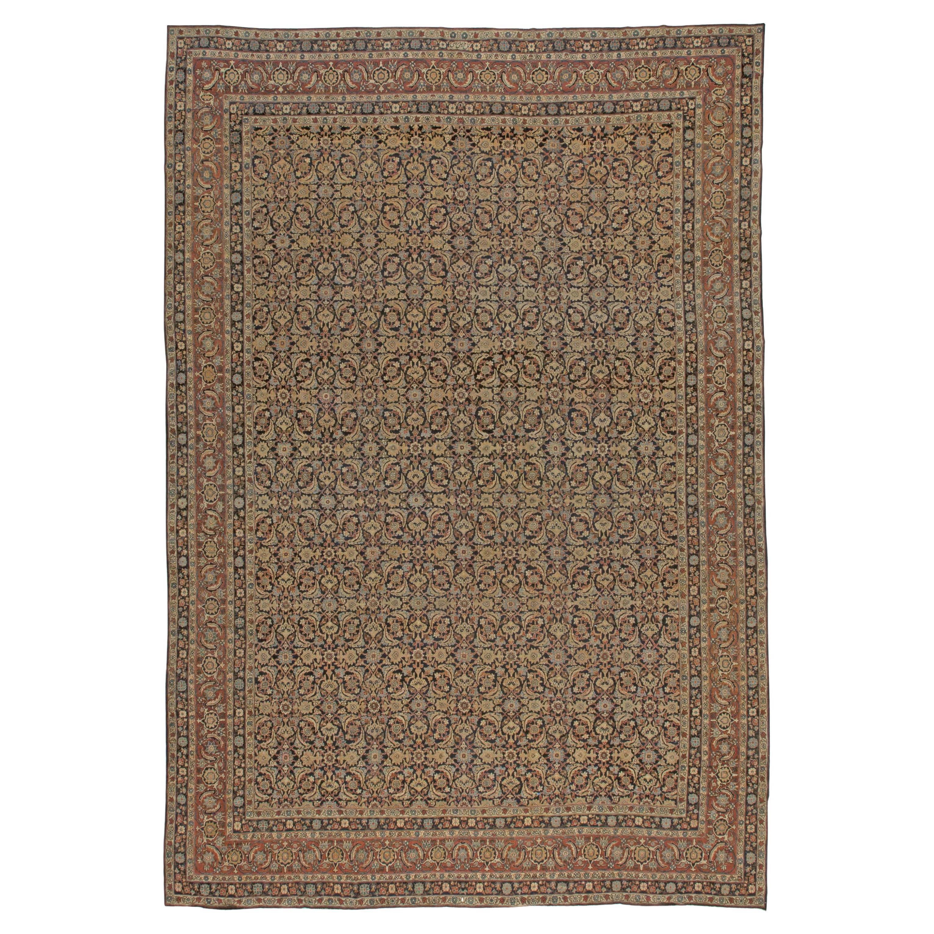 Doris Leslie Blau Antique Kirman Handmade Wool Rug