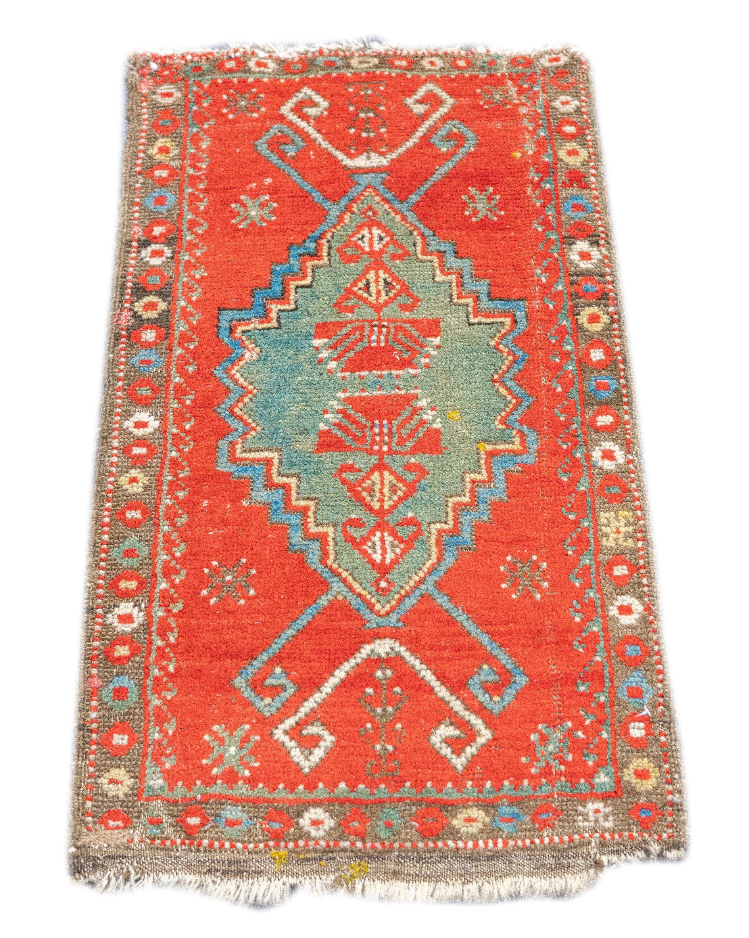 Fine Antique Konya (one of three) Rug 1'6'' x 2'11'' For Sale 5