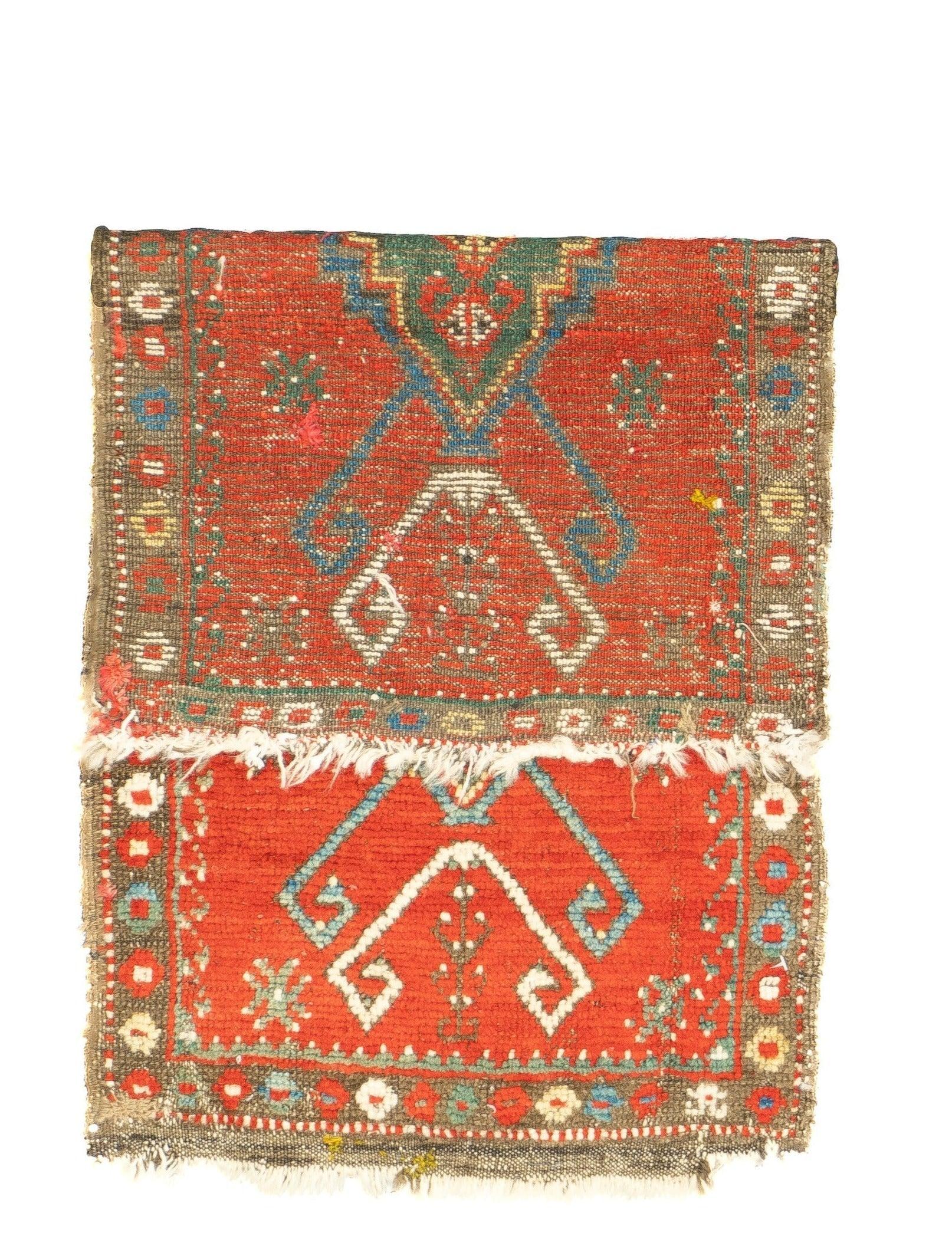 Fine Antique Konya (one of three) Rug 1'6'' x 2'11''.