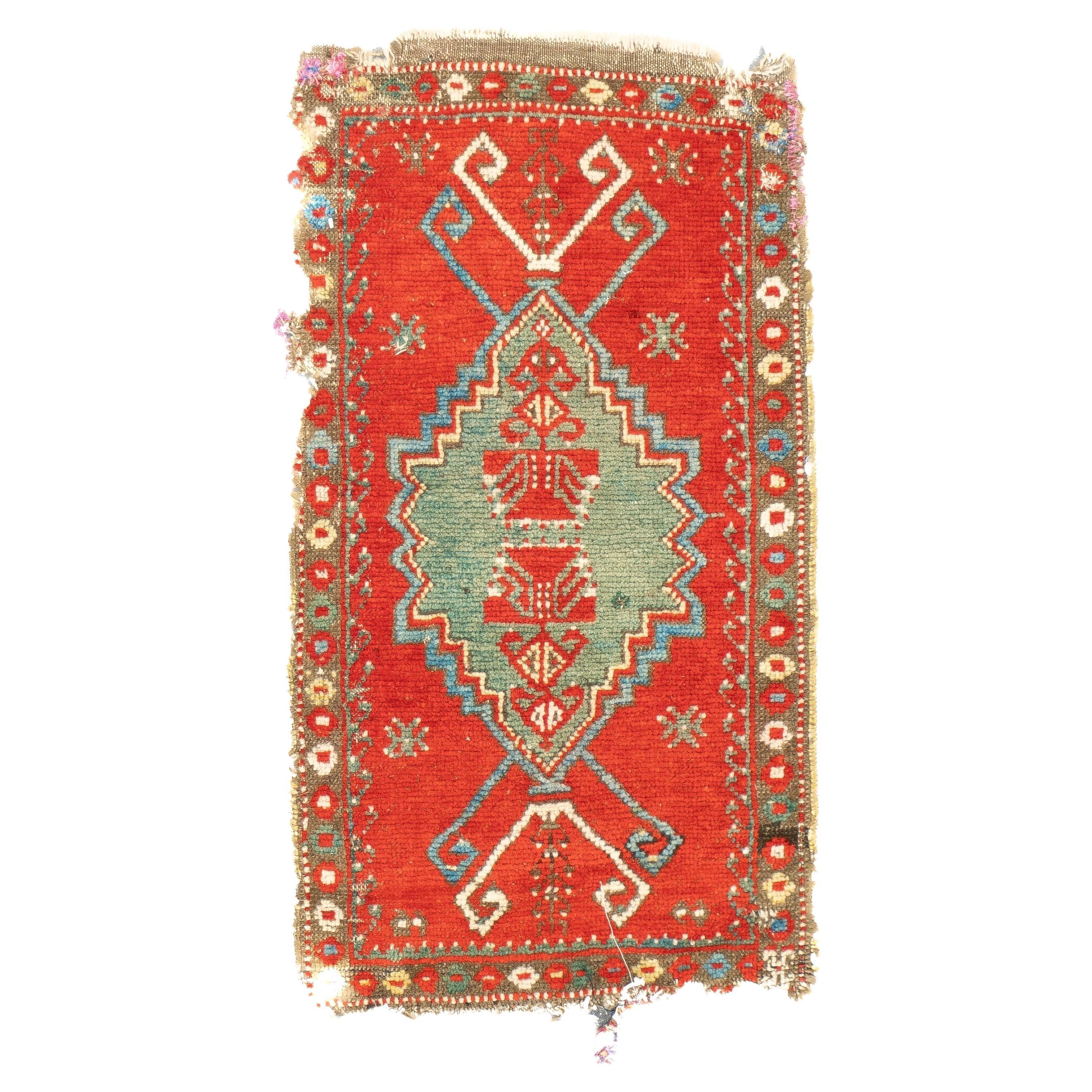 Fine Antique Konya (one of three) Rug 1'6'' x 2'11''