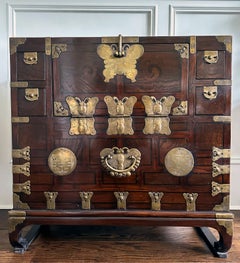 Fine Antique Korean Wedding Bandaji Chest Gyeonggi Do Joseon Dynasty