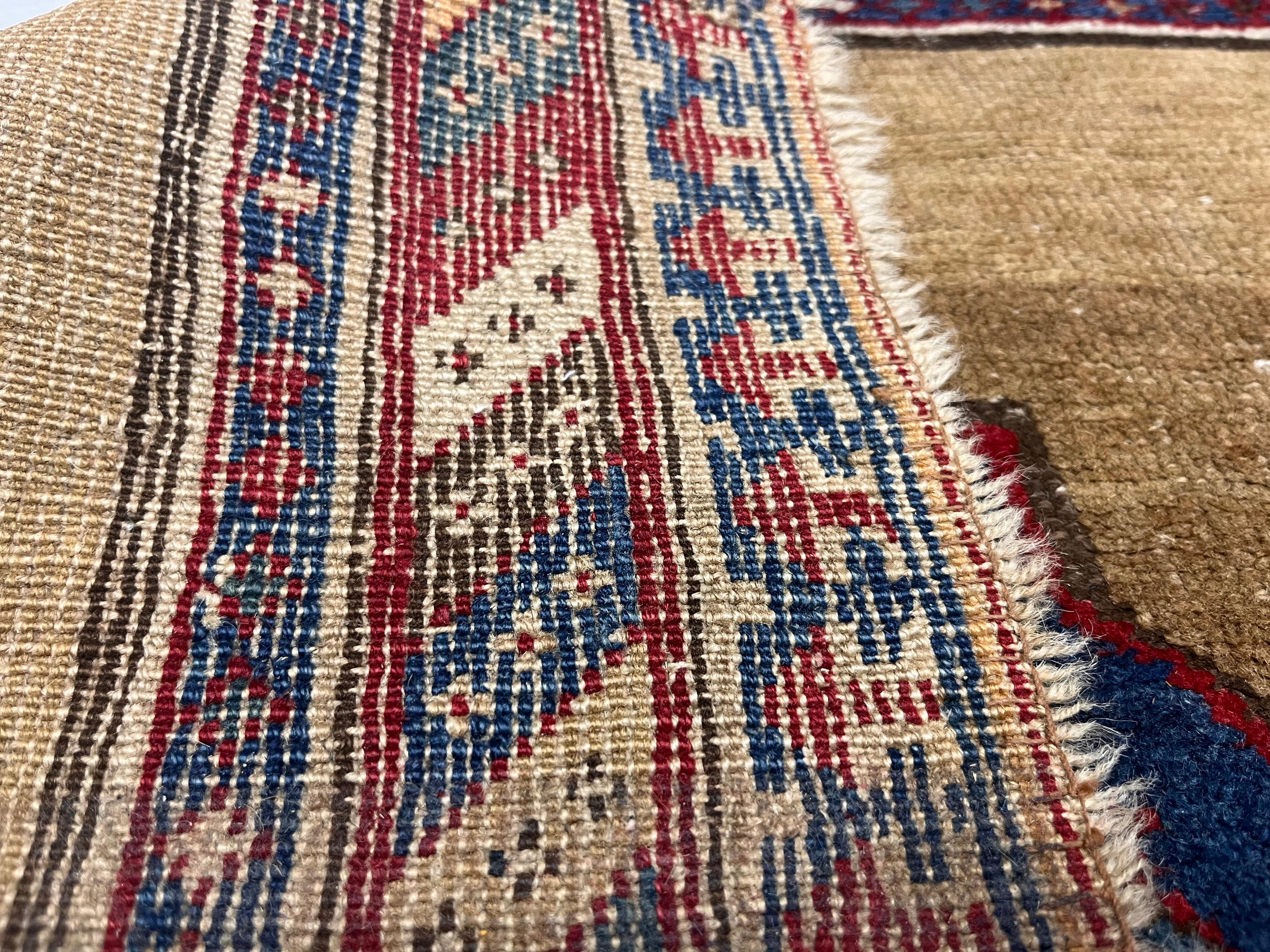 Wool Fine Antique Kuba Rug 3’11