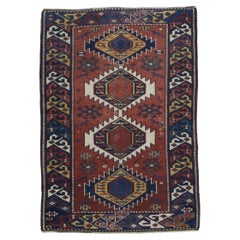 Tapis ancien en laine Kuba 2'3 x 3'3