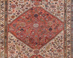 Fine Antique Lavar Kerman Persian Rug, Hand Knotted, circa 1890