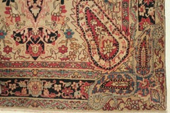 Fine Antique Lavar Kirman Rug with Palmettes and Cypresses