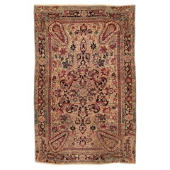 Tapis ancien Lavar Kirman avec palmettes et cyprès