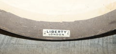 Fine Antique Liberty's London Hand Hammered circa 1900 Pewter Round Wall Mirror