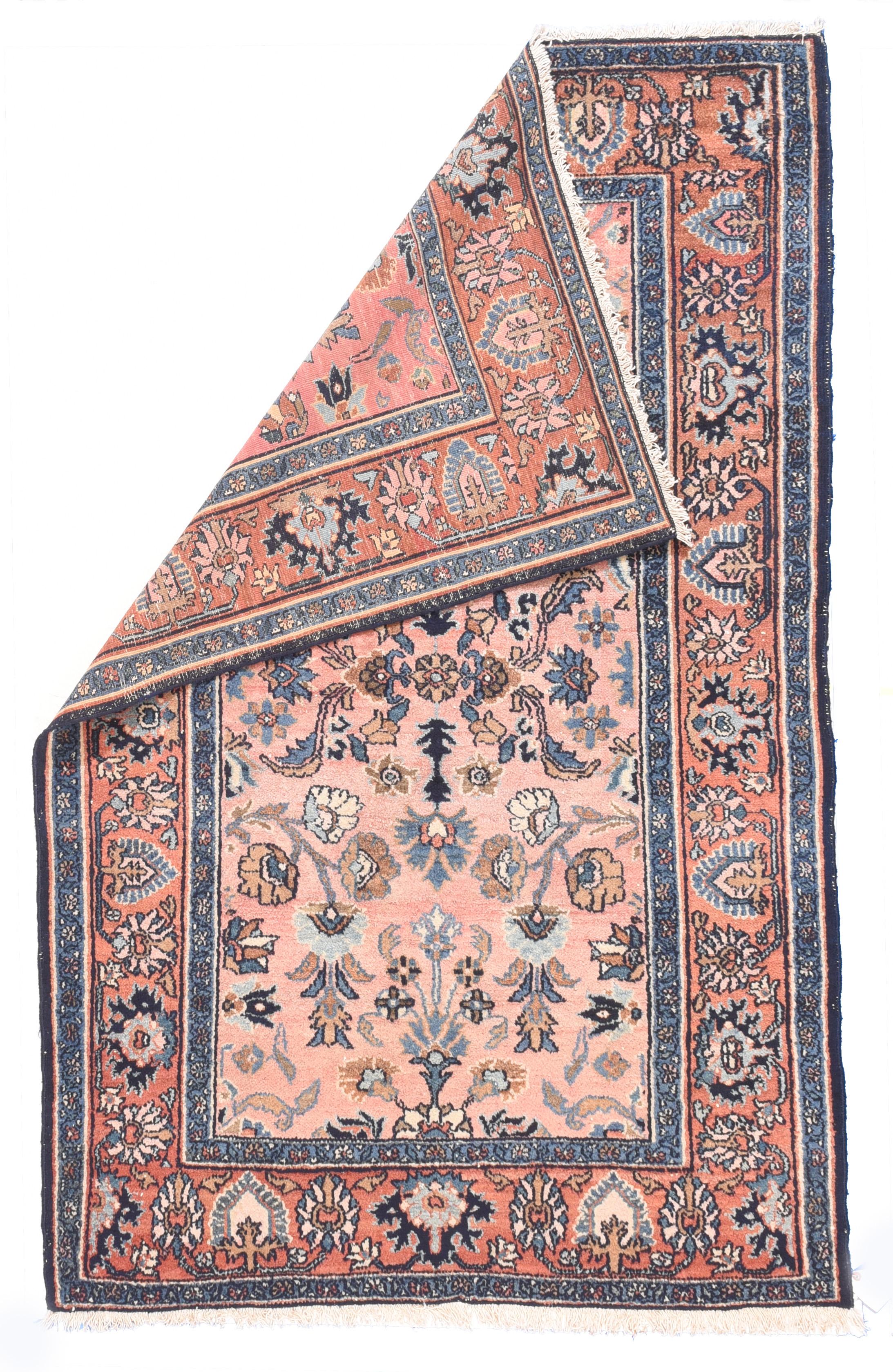 Tribal Beau tapis persan ancien Lillihan:: noué à la main:: vers 1890 en vente