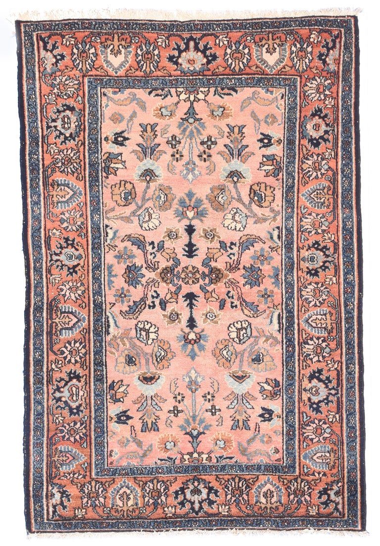 Fine Antique Lillihan Persian Rug, Hand Knotted, circa 1890 For Sale at 1stdibs