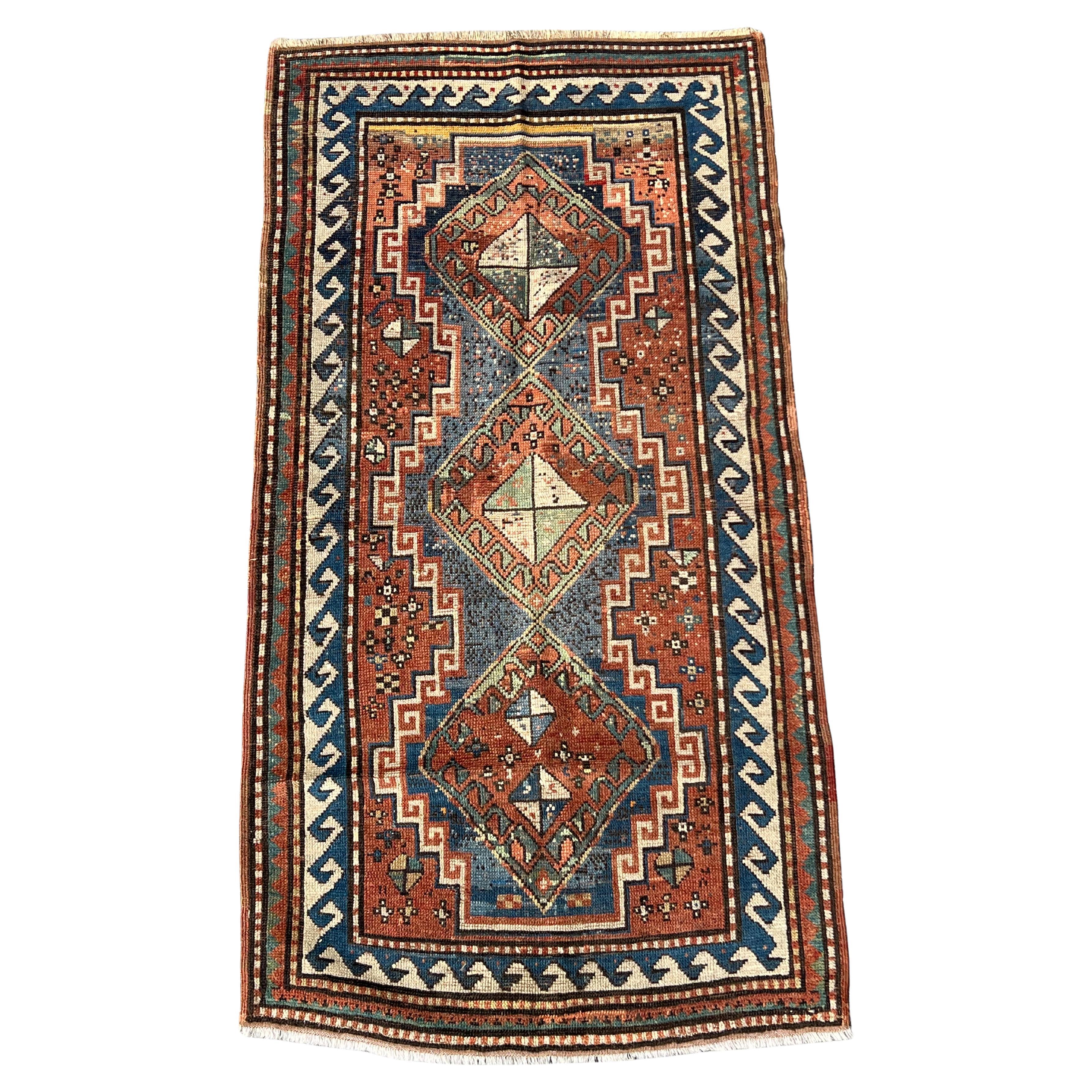 Fine Antique Lori-Pambak Kazak Rug, c. Late 19th Century – 3’ x 5’9”