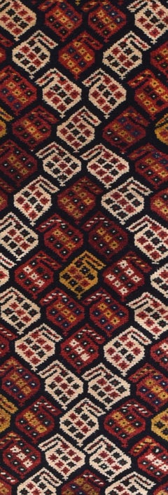 Fine Antique Lori Tribal Persian Runner Rug, Hand Knotted, circa 1890