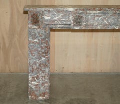 Fine Antique Louis XVI Saint Remy Marble Fireplace Mantle Hand Made in Paris