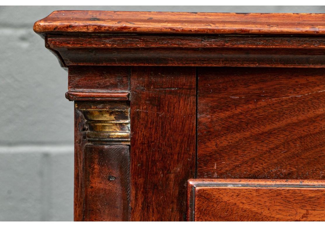 Fine Antique Mahogany Double Dresser for Restoration In Distressed Condition For Sale In Bridgeport, CT