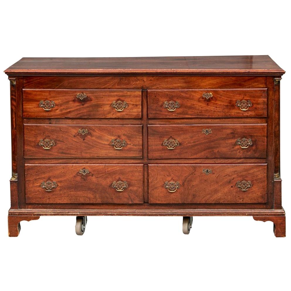 Fine Antique Mahogany Double Dresser for Restoration For Sale