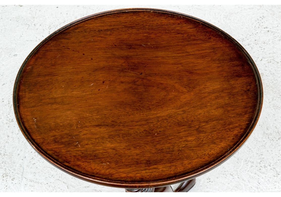 Fine Antique Mahogany Tilt Top Tripod Table For Sale 4