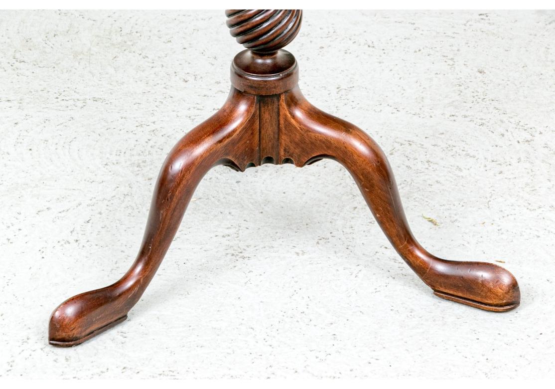 Unknown Fine Antique Mahogany Tilt Top Tripod Table For Sale