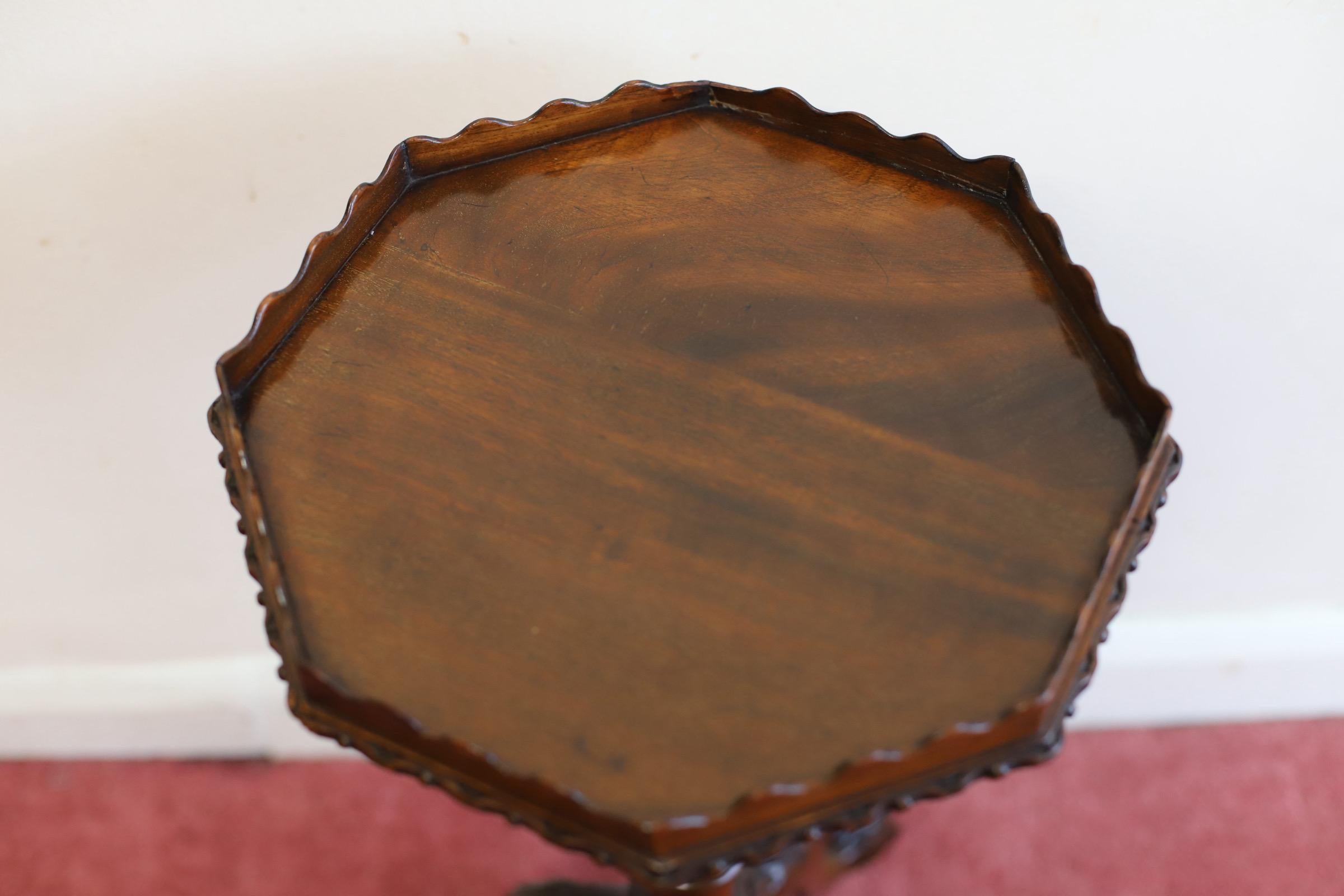 Hardwood Fine Antique Mahogany Wine Table  For Sale
