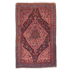 Fine Antique Malayer Persian Rug, Hand Knotted, circa 1890