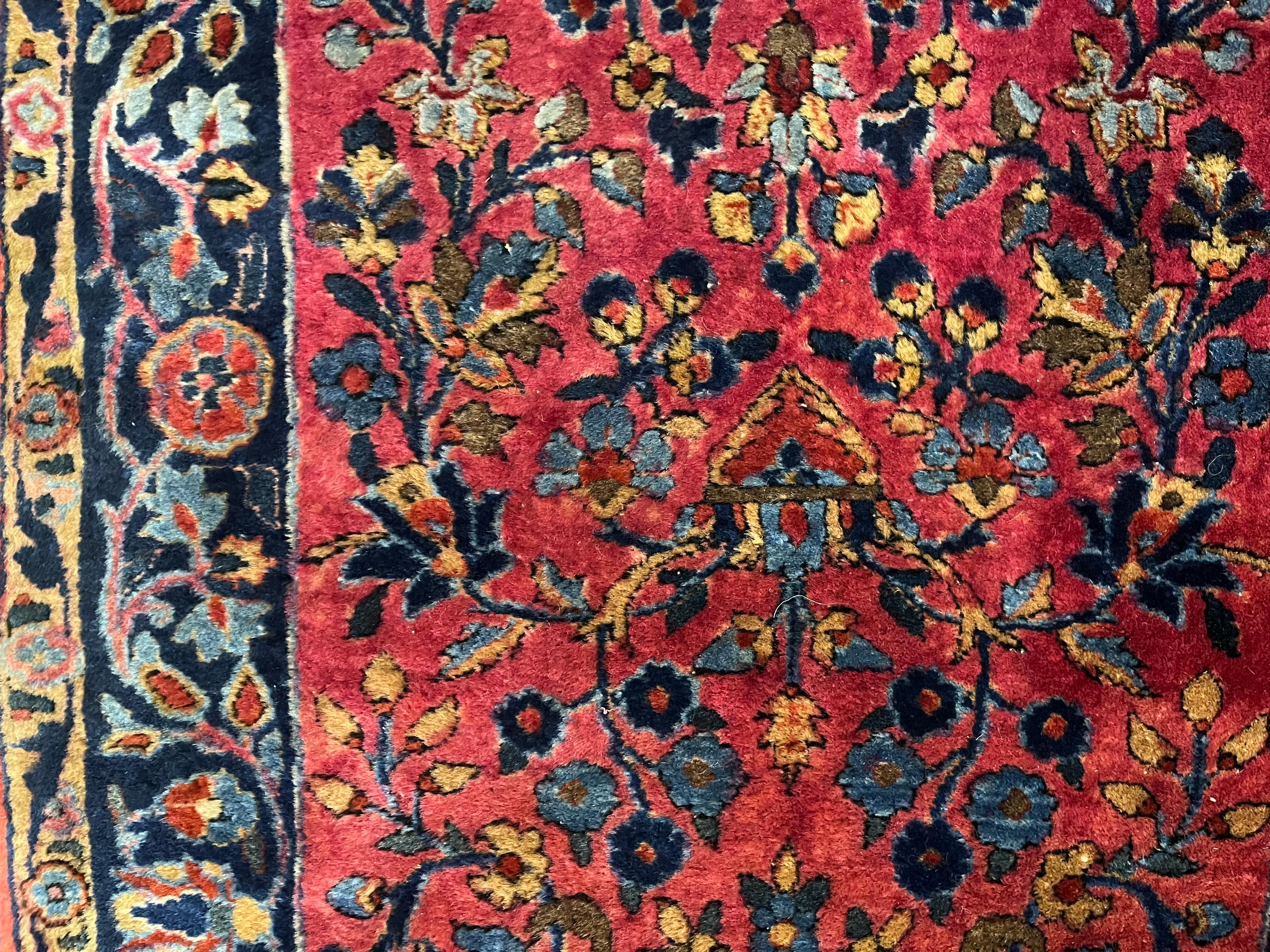Noué à la main Tapis ancien Mohajeran Sarouk 2'0
