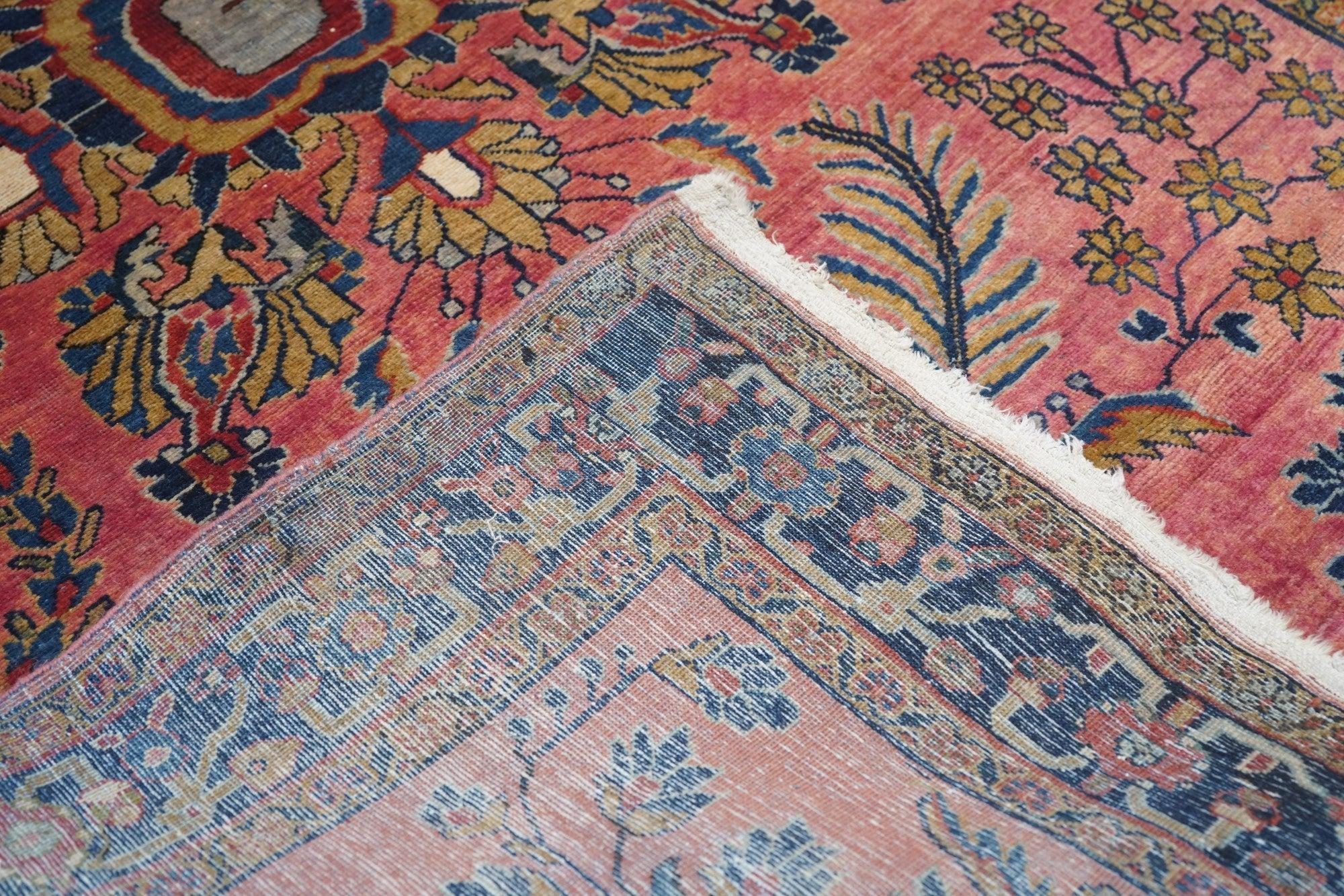 Fine Antique Mohajeran Sarouk Rug 4'3'' x 6'9'' For Sale 3