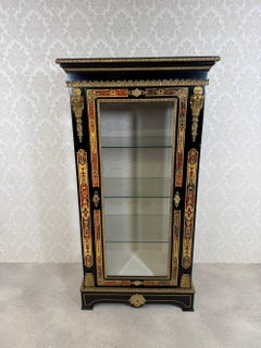 Pregevole vetrinetta antica in stile Napoleone III Boulle