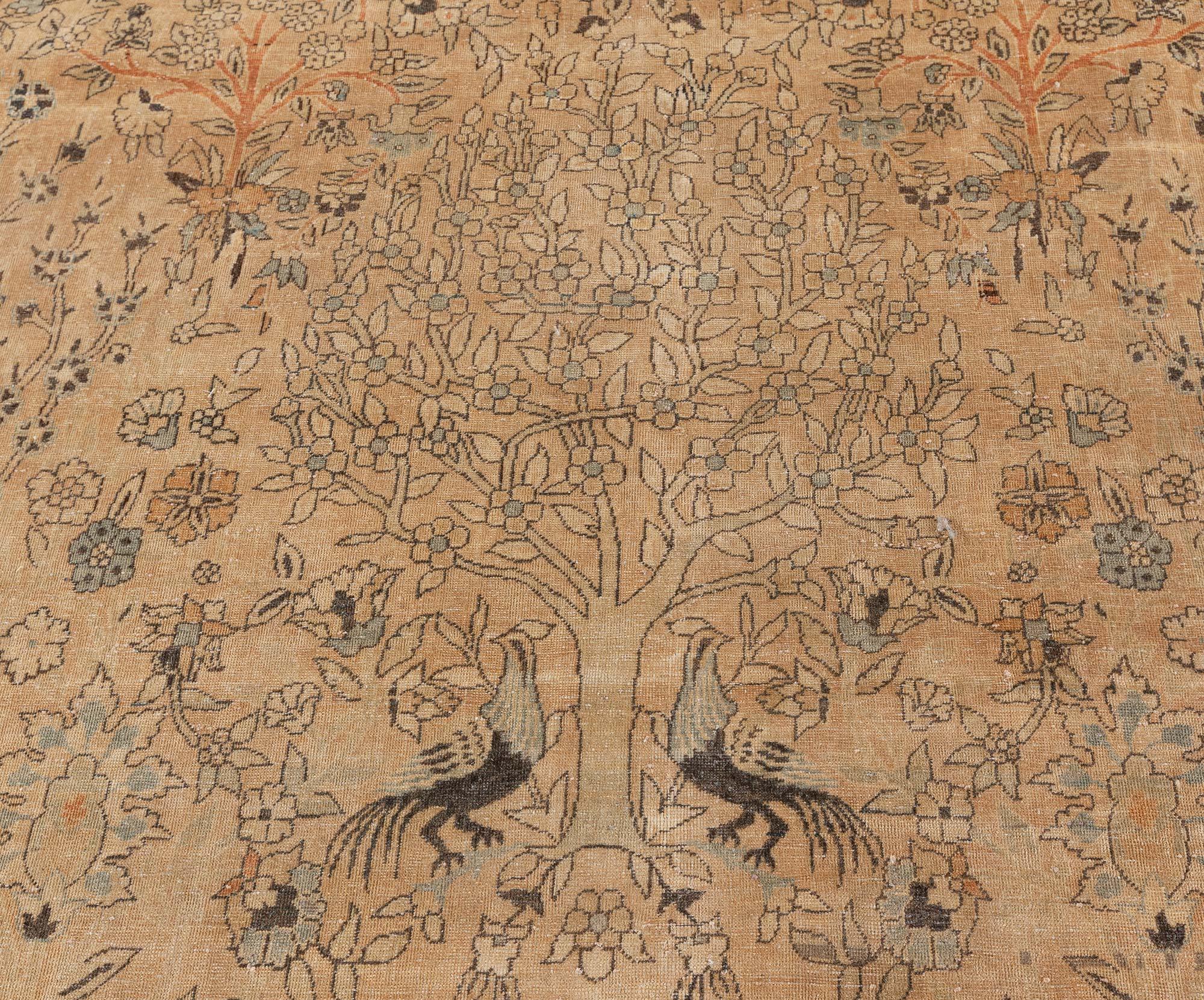 20th Century Doris Leslie Blau Antique North Indian Handmade Wool Rug For Sale