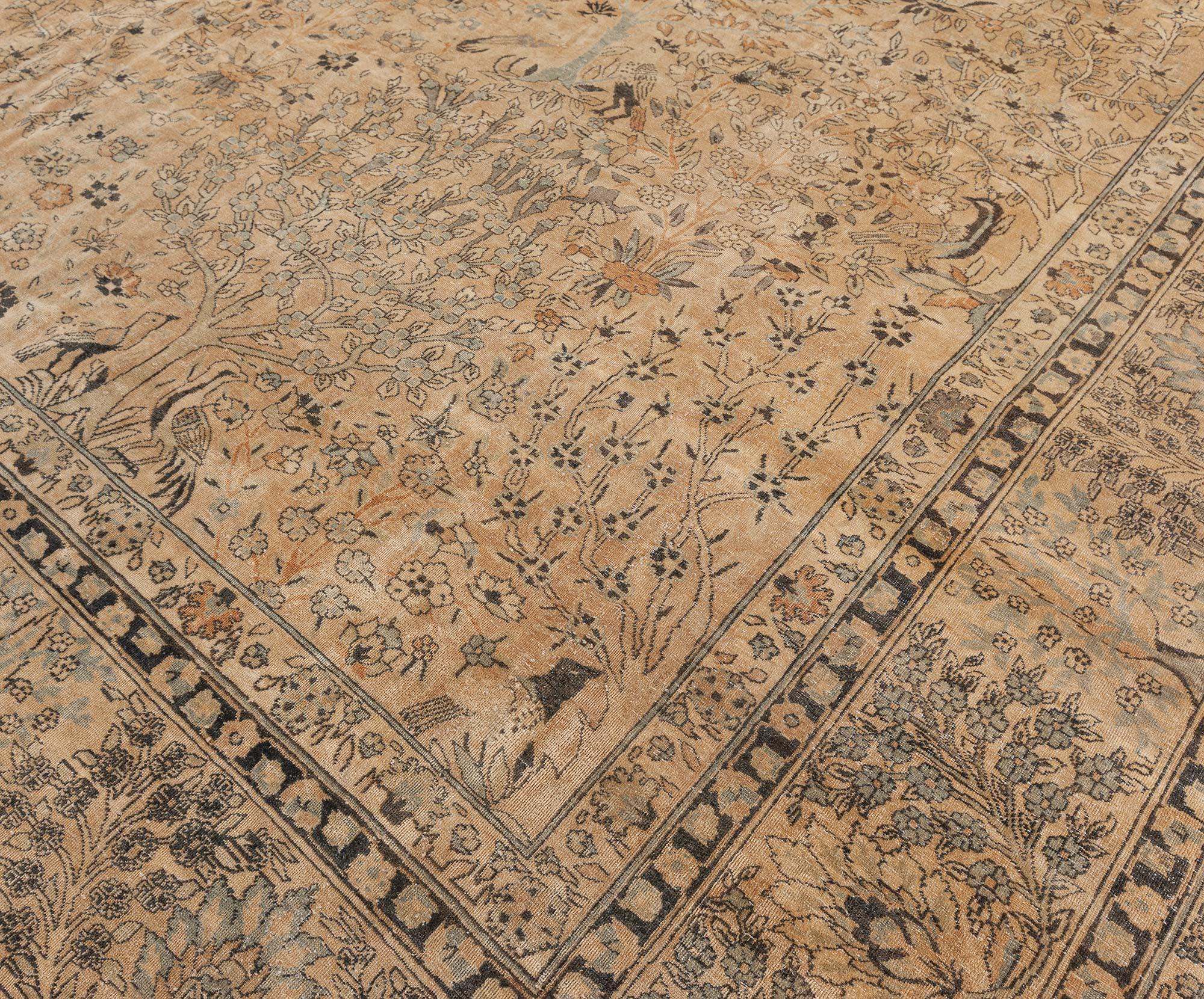 Doris Leslie Blau Antique North Indian Handmade Wool Rug For Sale 2