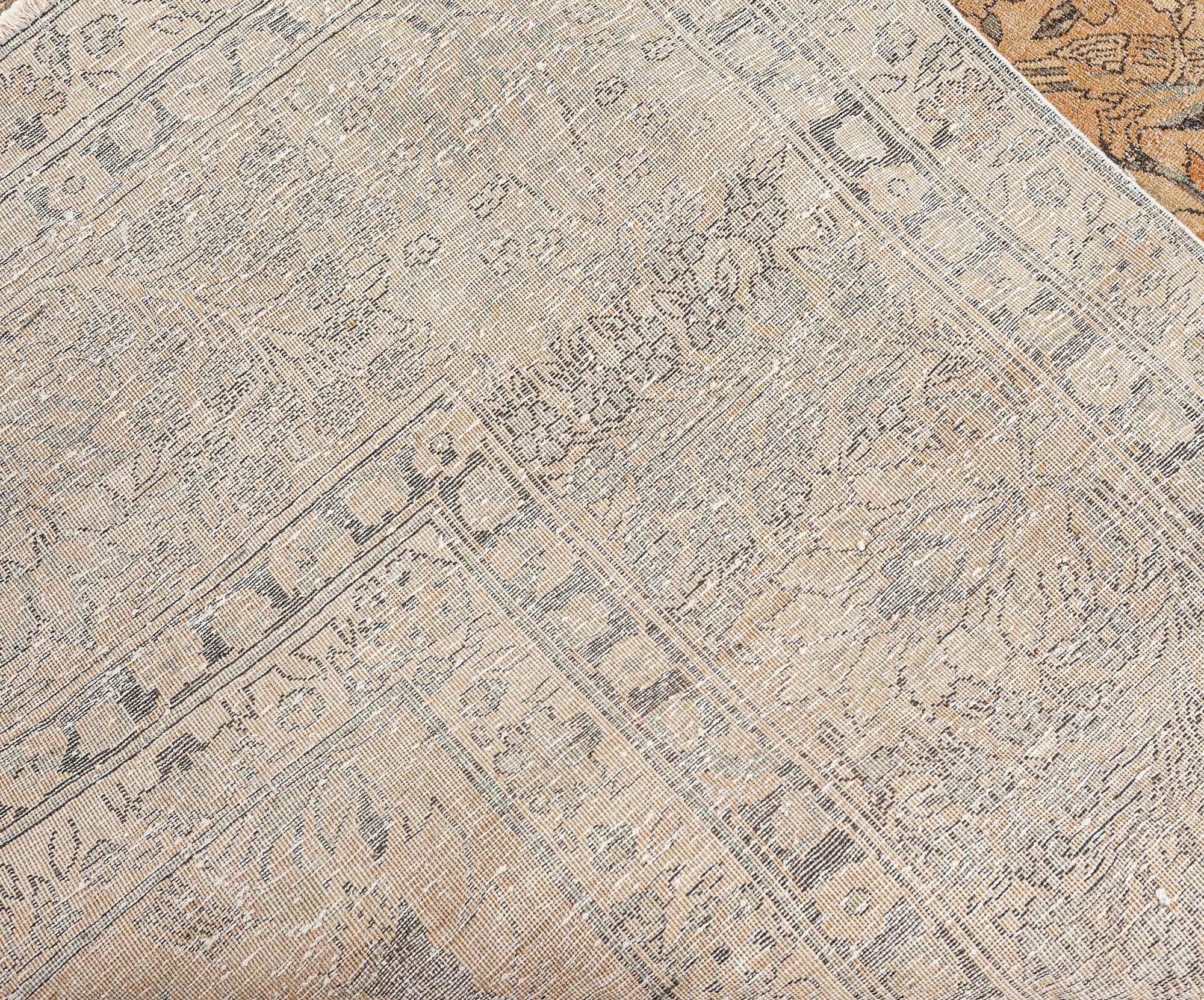 Doris Leslie Blau Antique North Indian Handmade Wool Rug For Sale 3