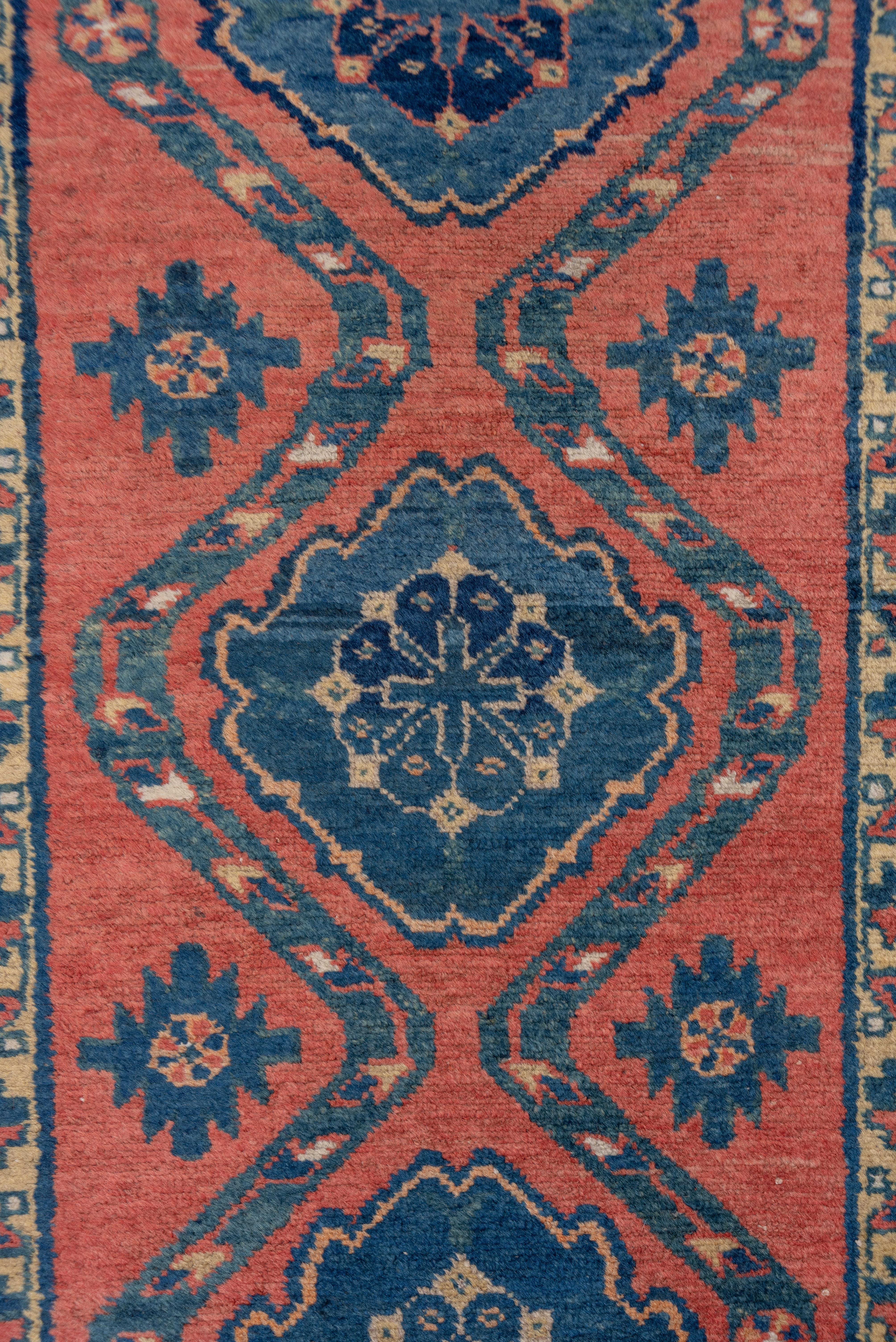 Fine Antique Northwest Persian Tribal Runner, Bright Red Field, Blue Accents In Good Condition For Sale In New York, NY