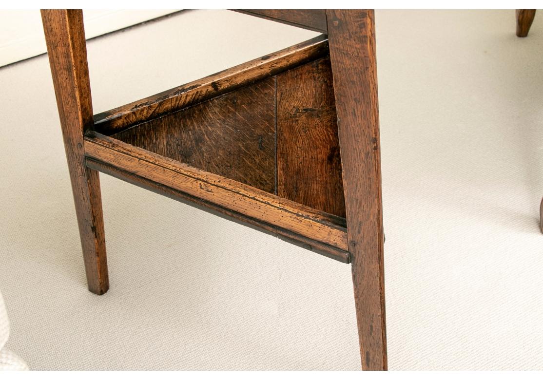 Rustic Fine Antique Oak Cricket Table  For Sale