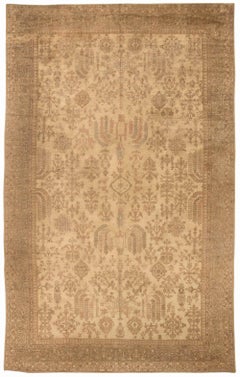Antique Oushak Handmade Wool Carpet