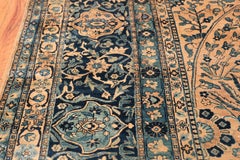 Fine Antique Oversized Vase Design Persian Kerman Carpet