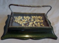 Fine antique paperweight with cut steel  (possibly Russian, Tula)