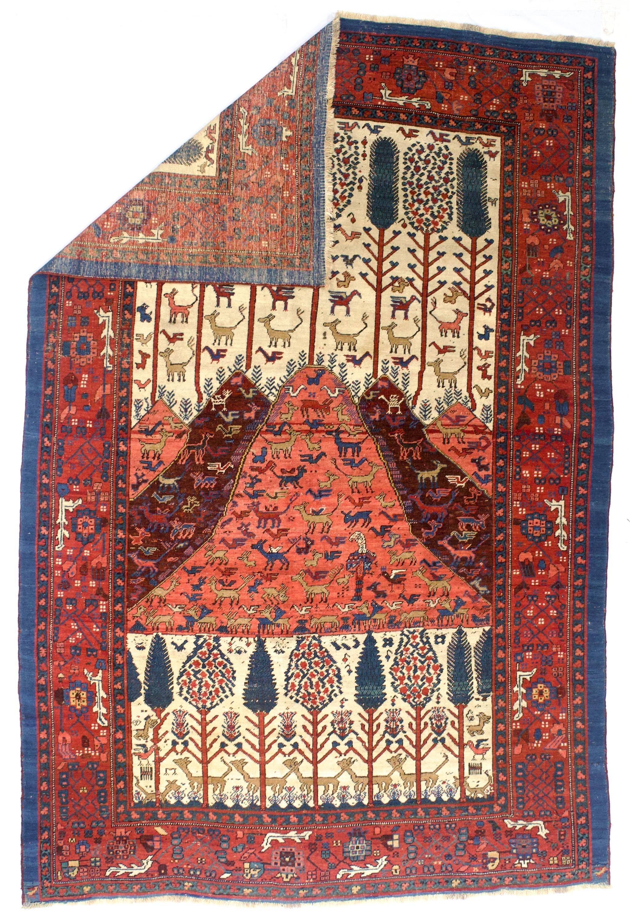 Fine Antique Persian Bakhshayesh Rug 5’9