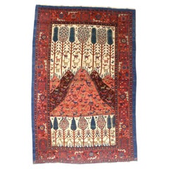 Fina alfombra persa antigua Bakhshayesh 5'9" x 8'7