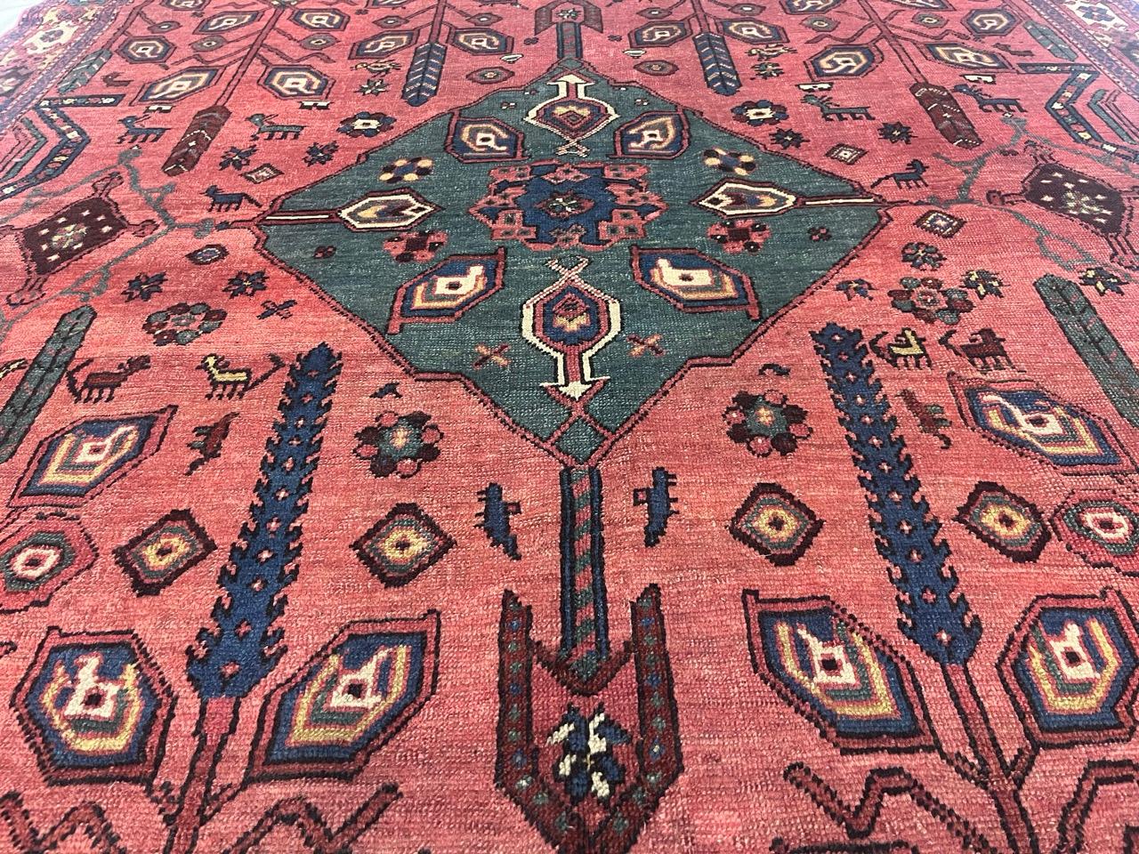 Fine Antique Persian Bakhshayesh Tribal Wool Rug 5'6