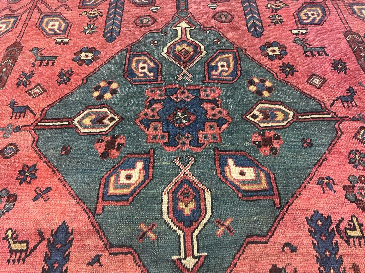 Fine Antique Persian Bakhshayesh Tribal Wool Rug 5'6