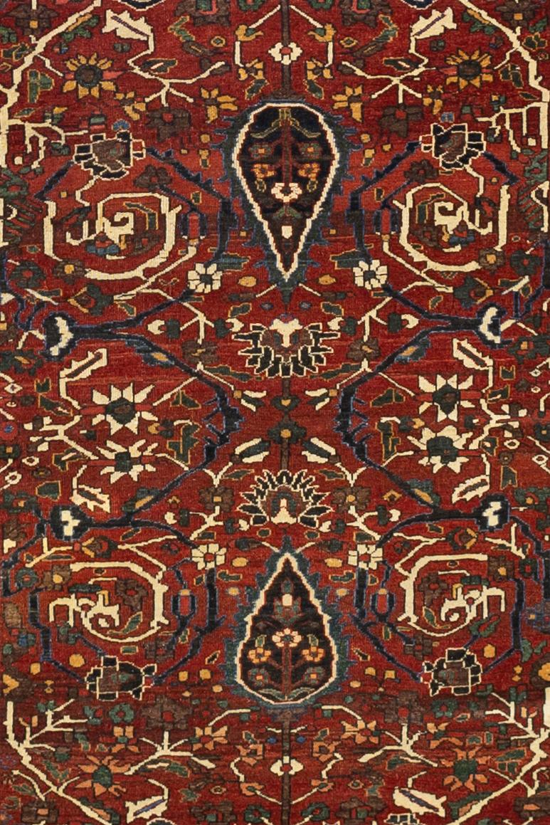 20th Century Fine Antique Persian Bakhtiari Rug 4'9