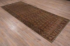 Fine Antique Persian Bakshayesh Gallery Rug, Warm Palette, circa 1920s
