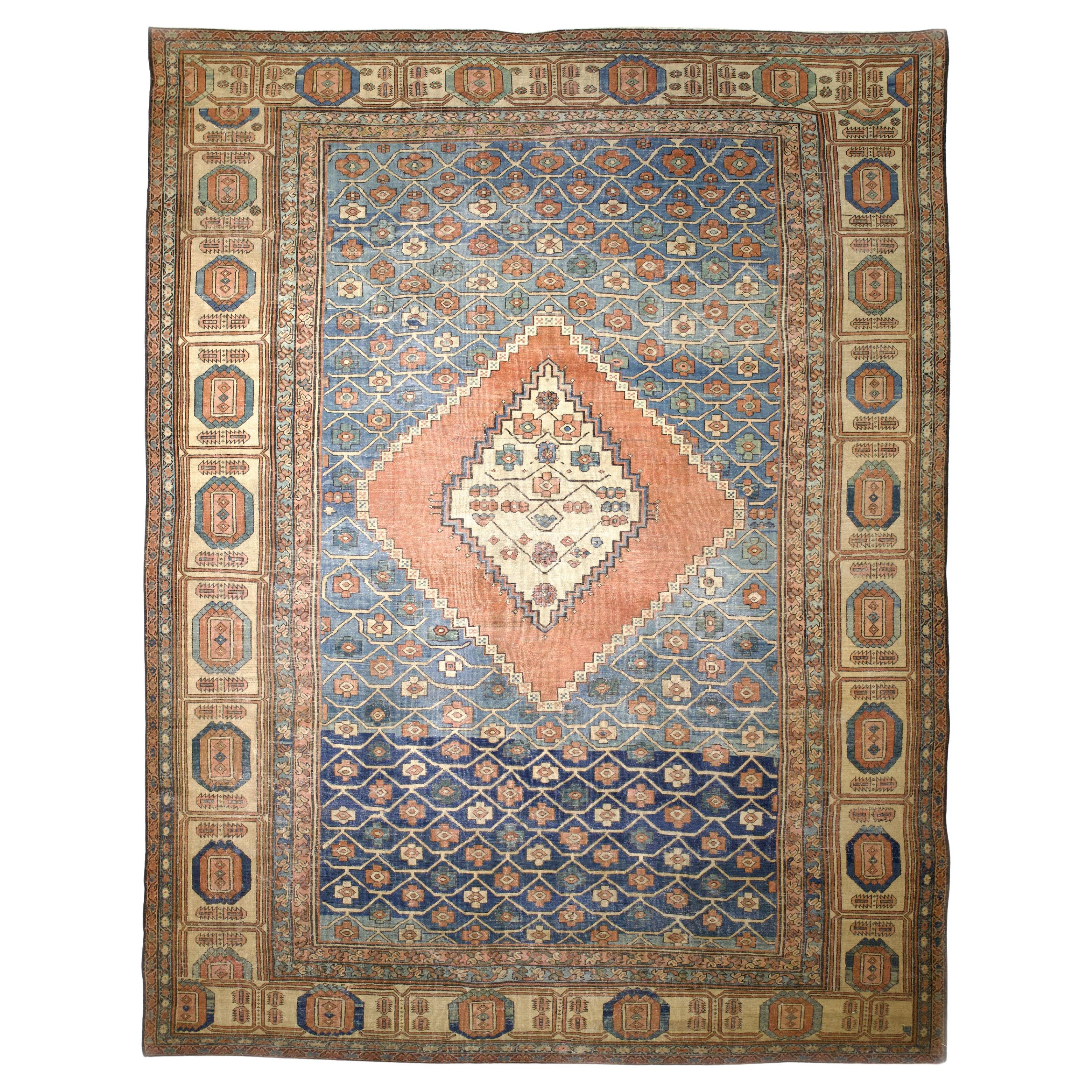 Fine Antique Persian Bakshayesh Rug 10’11” x 14’0"