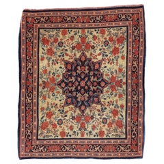 Fina alfombra persa antigua Bijar 2'4'' x 2'9''