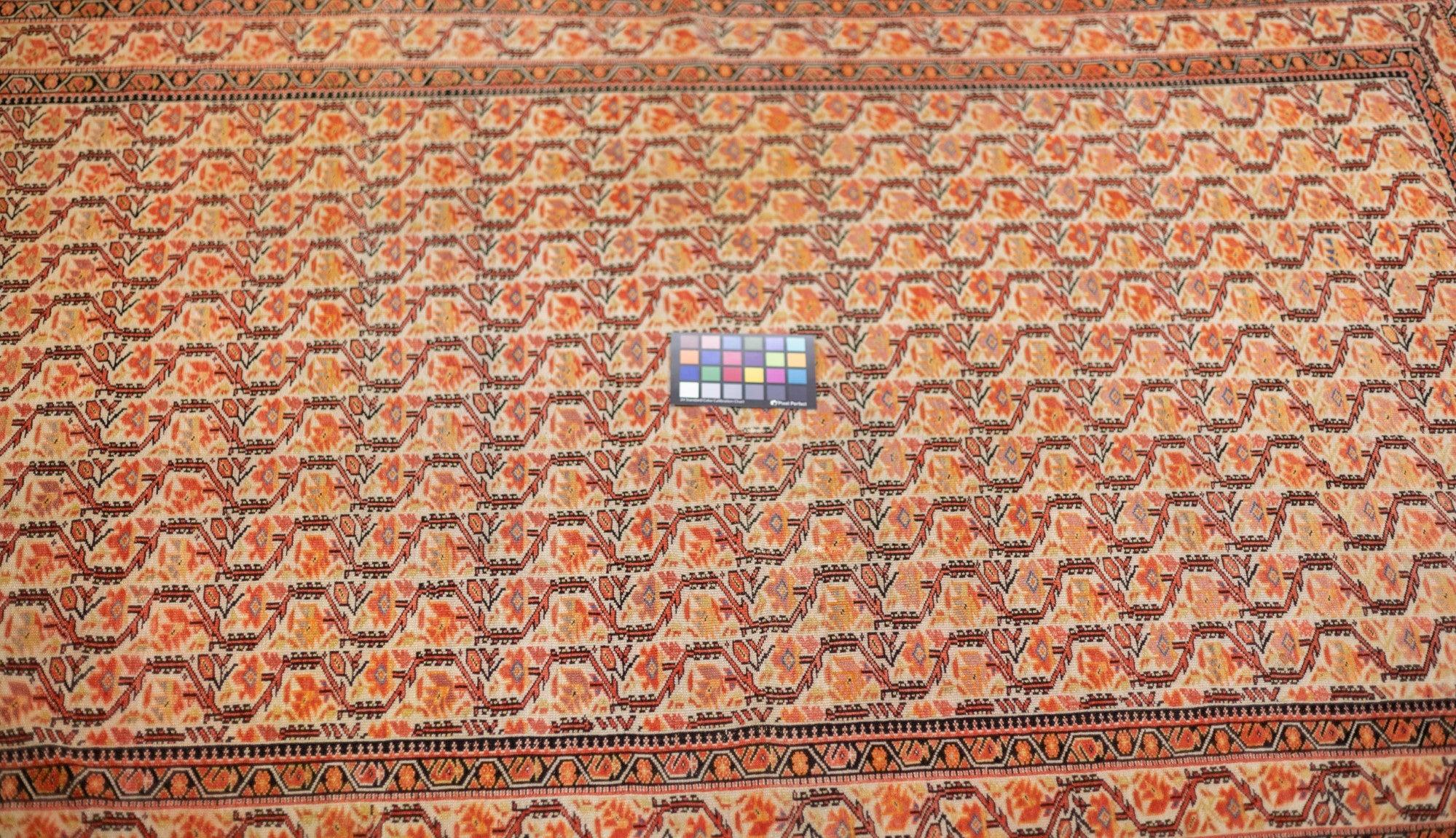 Wool Fine Antique Persian Farahan Rug 4'2'' x 6'6'' For Sale